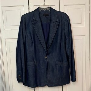 Talbots Denim Blazer size 16 NWOT